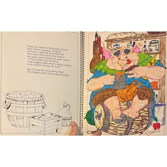 VTG 1979 Things That Go Bump In The Night Halloween Coloring Book – Current Inc. - Picture 15 of 16